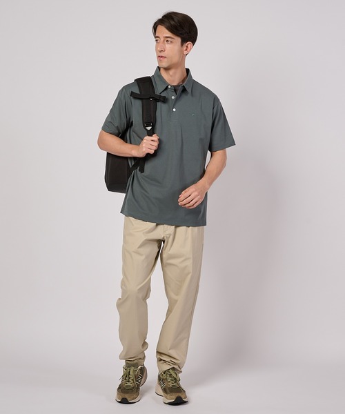 Eddie Bauer(エディーバウアー)の「クール アドベンチャー ジャージー半袖ポロシャツ(ポロシャツ・メンズ・ライトオリーブ/ネイビー/ホワイト・M/XL/L/XXL/S)」の7枚目の写真