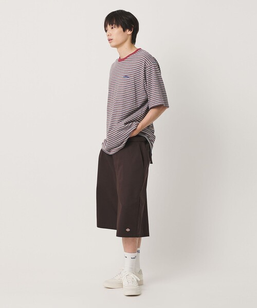 NICE WEATHER（ナイスウェザー）の「＜NICE WEATHER＞マルチボーダー Tシャツ（Tシャツ/カットソー・メンズ・イエロー/ケリーグリーン/ワイン・S/M/L）」の8枚目の写真