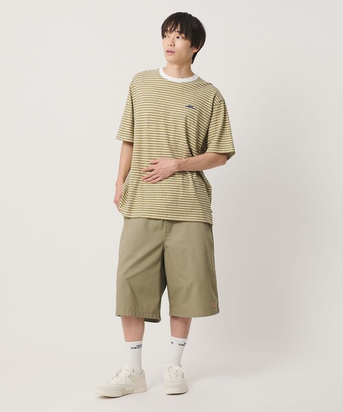 NICE WEATHER（ナイスウェザー）の「＜NICE WEATHER＞マルチボーダー Tシャツ（Tシャツ/カットソー・メンズ・イエロー/ケリーグリーン/ワイン・S/M/L）」の11枚目の写真