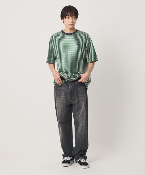 NICE WEATHER（ナイスウェザー）の「＜NICE WEATHER＞マルチボーダー Tシャツ（Tシャツ/カットソー・メンズ・イエロー/ケリーグリーン/ワイン・S/M/L）」の17枚目の写真