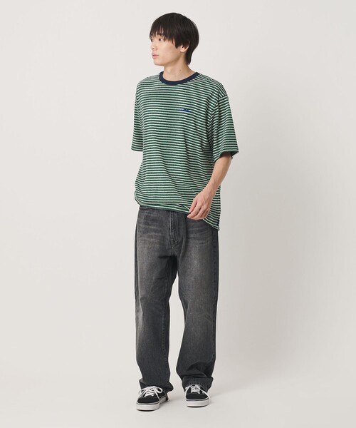 NICE WEATHER（ナイスウェザー）の「＜NICE WEATHER＞マルチボーダー Tシャツ（Tシャツ/カットソー・メンズ・イエロー/ケリーグリーン/ワイン・S/M/L）」の18枚目の写真