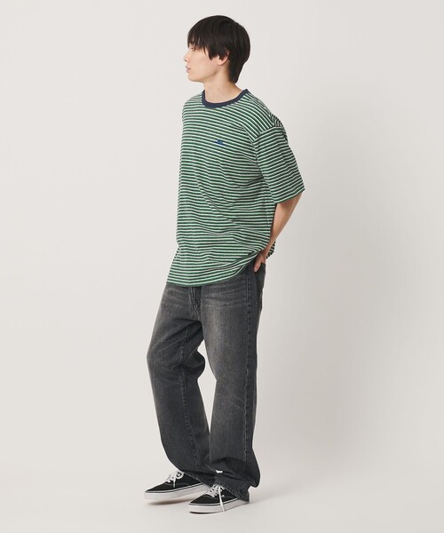 NICE WEATHER（ナイスウェザー）の「＜NICE WEATHER＞マルチボーダー Tシャツ（Tシャツ/カットソー・メンズ・イエロー/ケリーグリーン/ワイン・S/M/L）」の19枚目の写真