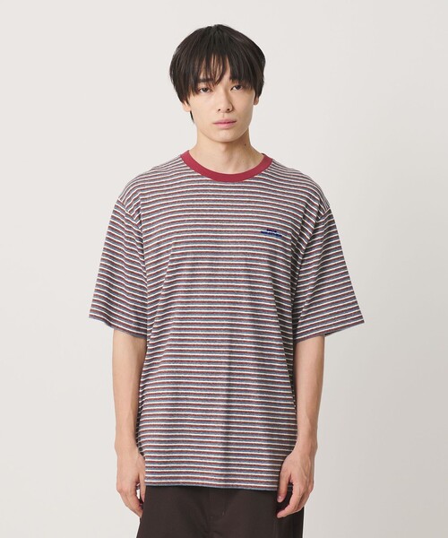 NICE WEATHER（ナイスウェザー）の「＜NICE WEATHER＞マルチボーダー Tシャツ（Tシャツ/カットソー・メンズ・イエロー/ケリーグリーン/ワイン・S/M/L）」の20枚目の写真