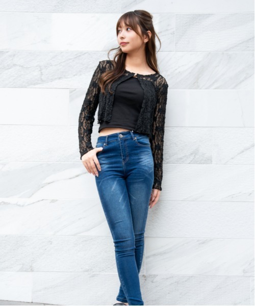 GORGE(ゴージ)の「《フラワーレース×アンサンブル》カーディガン/フェミニン×韓国ガーリー/春夏秋/全3色(カーディガン/ボレロ・レディース・ブラウン/オフホワイト/ブラック・F)」の8枚目の写真