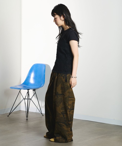ROSE BUD(ローズバッド)の「LACE CAMISOLE(タンクトップ・レディース・ホワイト/ブラック・ONE SIZE)」の8枚目の写真