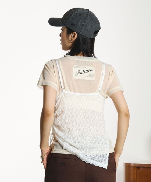 ROSE BUD(ローズバッド)の「LACE CAMISOLE(タンクトップ・レディース・ホワイト/ブラック・ONE SIZE)」の14枚目の写真