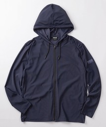 DISCUS（ディスカス）の「【71】【DISCUS/ディスカス】【激冷】 ワンポイントロゴ ジップパーカー/ストレッチ/接触冷感/速乾/UVカット（パーカー）」