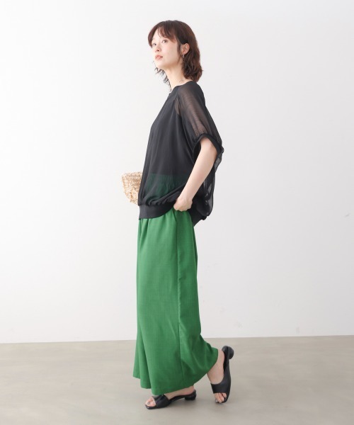 Bou Jeloud（ブージュルード）の「麻ライクパンツ（その他パンツ・レディース・グレー/グリーン/ブラック/グレイッシュベージュ・FREE）」の16枚目の写真