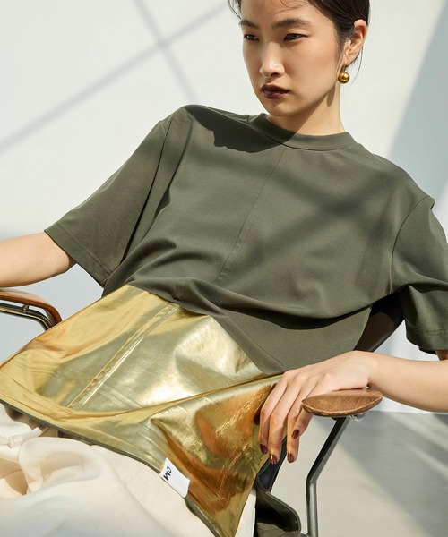 OMMO(オーエムエムオー)の「METALLIC T-SHIRT(Tシャツ/カットソー・レディース・ブラック/ホワイト/カーキ・F)」の21枚目の写真