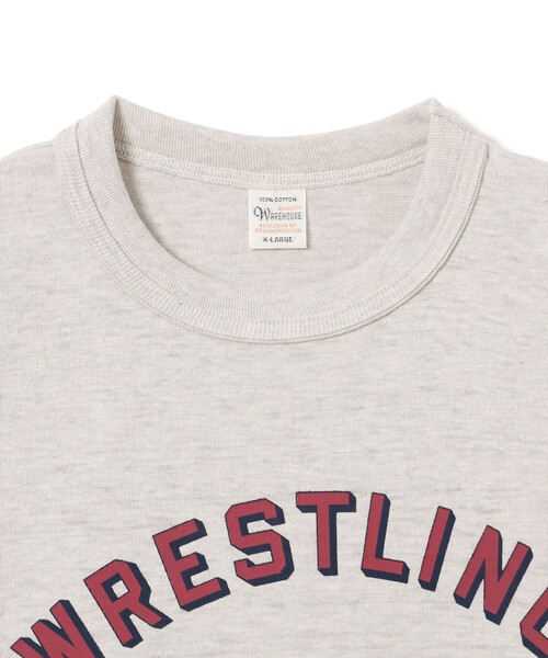 BEAMS PLUS(ビームスプラス)の「【別注】WAREHOUSE & CO. / Lot 4601 Print Tshirt #2(Tシャツ/カットソー・メンズ・コーラル/ナチュラル・S/XL/L/M)」の4枚目の写真