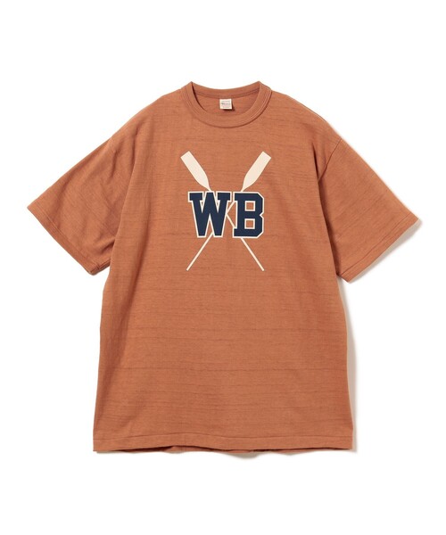 BEAMS PLUS(ビームスプラス)の「【別注】WAREHOUSE & CO. / Lot 4601 Print Tshirt #2(Tシャツ/カットソー・メンズ・コーラル/ナチュラル・S/XL/L/M)」の9枚目の写真