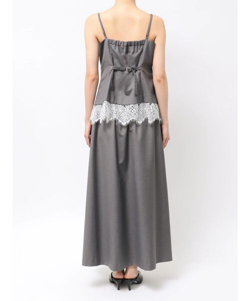 ELENDEEK（エレンディーク）の「LACE LAYERED CAMI OP（ワンピース・レディース・グレー/ブラック・2/1）」の22枚目の写真