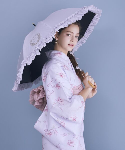 Maison de FLEUR（メゾンドフルール）の「ローズリボンセパレート浴衣（浴衣・レディース・サックスブルー/ピンク/アイボリー・FREE）」の19枚目の写真
