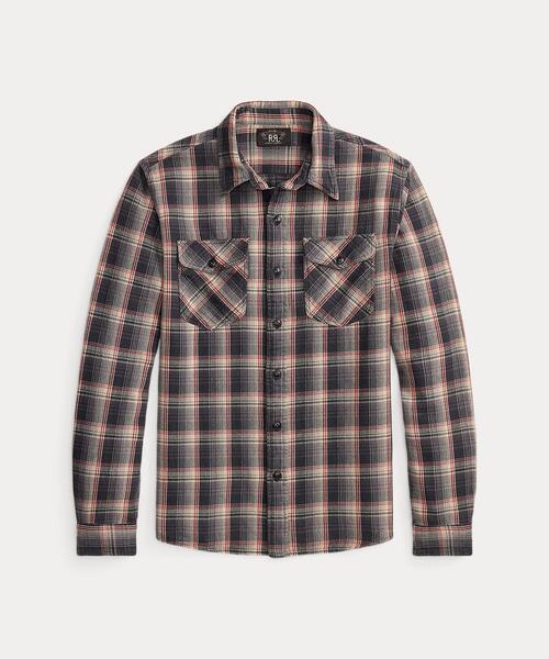 RRL(ダブル アール エル)の「チェック ツイル ワークシャツ(シャツ/ブラウス・メンズ・グレー系・S/M/L/XL/XS/XXL)」の1枚目の写真