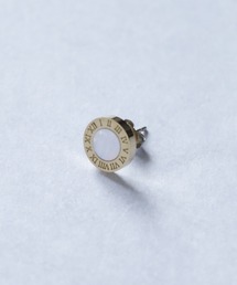 EVERMETAL 日本製 サージカルステンレス 316L 金属アレルギー対応 ギリシャ文字 グリーク コード ピアス
