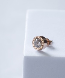 EVERMETAL 日本製 サージカルステンレス 316L 金属アレルギー対応 ギリシャ文字 グリーク コード ピアス