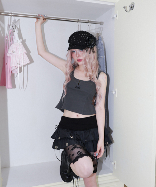 CHERRYQUIRI(チェリーキュリー)の「lace half inner pt - black(その他パンツ・レディース・その他・FREE)」の4枚目の写真