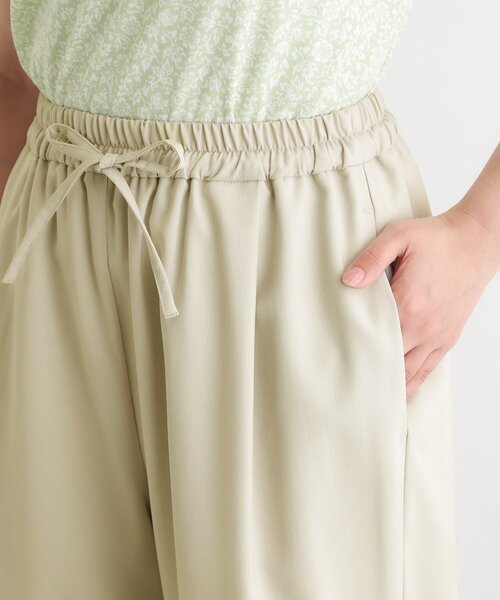 LAURA ASHLEY(ローラアシュレイ)の「【接触冷感/抗ピル/UVカット/2WAYストレッチ】多機能セミワイドパンツ(その他パンツ・レディース・ダークブラウン/ライトベージュ・40/38)」の15枚目の写真