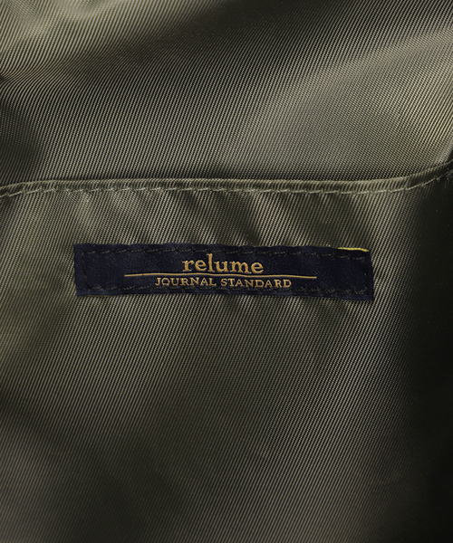 JOURNAL STANDARD relume(ジャーナルスタンダード レリューム)の「《WEB限定》RELUME ダブルポケットリュック(バックパック/リュック・レディース・ブラック/アイボリー・FREE)」の4枚目の写真