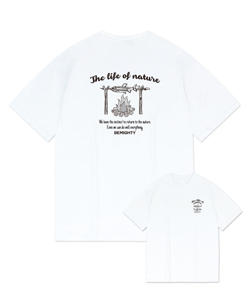 BEMIGHTY（ビーマイティー）の「ナンマンキャンプ オーバーサイズ 半袖Tシャツ [メラングレー]（Tシャツ/カットソー・メンズ・その他・X-LARGE/XX-LARGE/LARGE）」の2枚目の写真