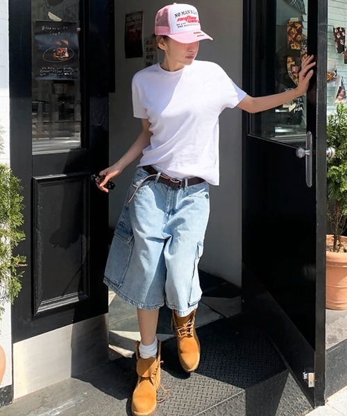 NOWLE（ノウル）の「【NOWLE】ヘビーウェイト コンパクト ボックス クロップド 半袖 Tシャツ / 短丈 ミニマル トップス（Tシャツ/カットソー・メンズ・スモークグレー/ホワイト/ブラック・SMALL/X-LARGE/LARGE/MEDIUM）」の16枚目の写真