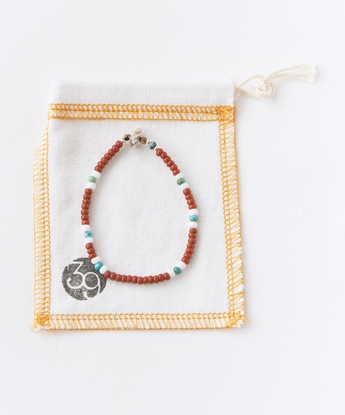 SunKu(サンク)の「SunKu/サンク Vintage Beads Bracelet ヴィンテージビーズ ターコイズ ブレスレット ブラウン メンズ レディース 2026年 夏 夏服(ブレスレット・メンズ・ブラウン・FREE)」の2枚目の写真