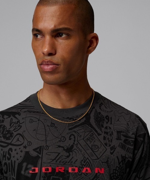 JORDAN BRAND（ジョーダンブランド）の「JORDAN BRAND Brooklyn T-Shirt（ジョーダンブランド ブルックリン Tシャツ）（Tシャツ/カットソー・メンズ・ホワイト系/ブラック系・X-LARGE/SMALL/MEDIUM/LARGE）」の9枚目の写真