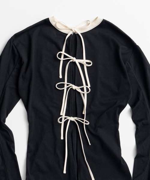 PRANK PROJECT(プランクプロジェクト)の「【2026Autumn Pre-Order】2WAYジャージカーディガン / 2-Way Jersey Cardigan(カーディガン/ボレロ・レディース・ブラック/チャコールグレー/マルチ・FREE)」の12枚目の写真