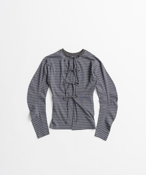 PRANK PROJECT(プランクプロジェクト)の「【2026Autumn Pre-Order】2WAYジャージカーディガン / 2-Way Jersey Cardigan(カーディガン/ボレロ・レディース・ブラック/チャコールグレー/マルチ・FREE)」の9枚目の写真