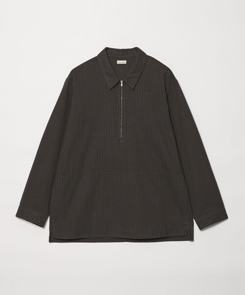 Steven Alan(スティーブンアラン)の「<Steven Alan> コットンビエラ チェック ジップ プルオーバー(その他アウター・メンズ・ネイビー/ダークグリーン・XL/L/M/S)」の2枚目の写真