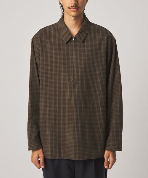 Steven Alan(スティーブンアラン)の「<Steven Alan> コットンビエラ チェック ジップ プルオーバー(その他アウター・メンズ・ネイビー/ダークグリーン・XL/L/M/S)」の5枚目の写真