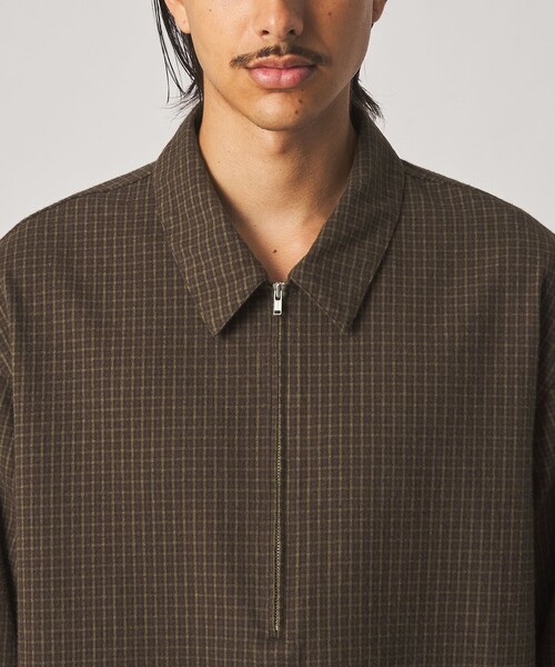 Steven Alan(スティーブンアラン)の「<Steven Alan> コットンビエラ チェック ジップ プルオーバー(その他アウター・メンズ・ネイビー/ダークグリーン・XL/L/M/S)」の8枚目の写真