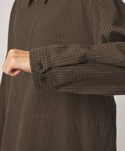 Steven Alan(スティーブンアラン)の「<Steven Alan> コットンビエラ チェック ジップ プルオーバー(その他アウター・メンズ・ネイビー/ダークグリーン・XL/L/M/S)」の9枚目の写真