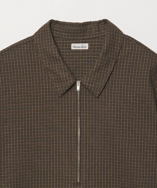 Steven Alan(スティーブンアラン)の「<Steven Alan> コットンビエラ チェック ジップ プルオーバー(その他アウター・メンズ・ネイビー/ダークグリーン・XL/L/M/S)」の15枚目の写真