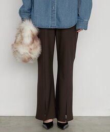 LOUNGEDRESS | 《すらっと美脚見せ》カットジョーゼットスリットパンツ(その他パンツ)