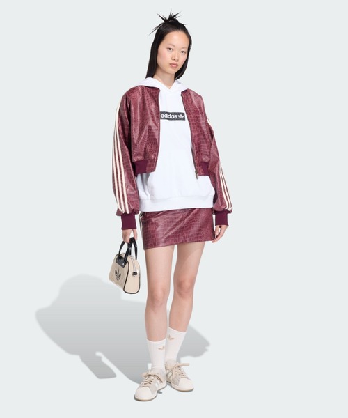 adidas(アディダス)の「プレザー ジャケット / アディダスオリジナルス adidas Originals(ブルゾン・レディース・レッド・X-LARGE/X-SMALL/LARGE/XX-LARGE/SMALL/MEDIUM)」の4枚目の写真