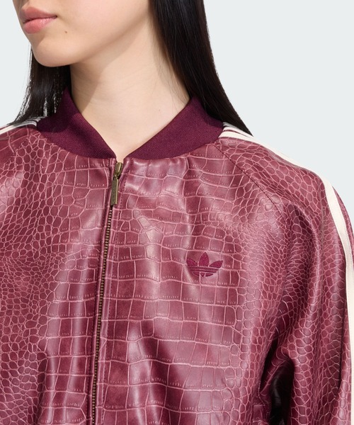 adidas(アディダス)の「プレザー ジャケット / アディダスオリジナルス adidas Originals(ブルゾン・レディース・レッド・X-LARGE/X-SMALL/LARGE/XX-LARGE/SMALL/MEDIUM)」の6枚目の写真