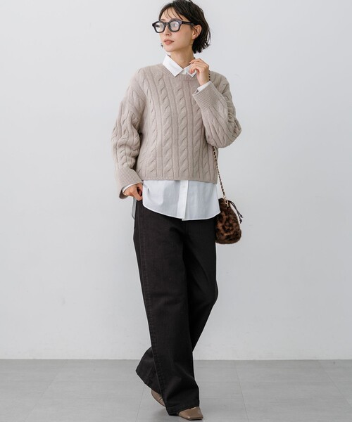 23区 S(ニジュウサンクチイサイサイズ)の「CANCLINI ベーシック シャツ(シャツ/ブラウス・レディース・ブルー系その他/オレンジ系その他/ホワイト系/ブルー系/ブラウン系その他・32/34)」の6枚目の写真