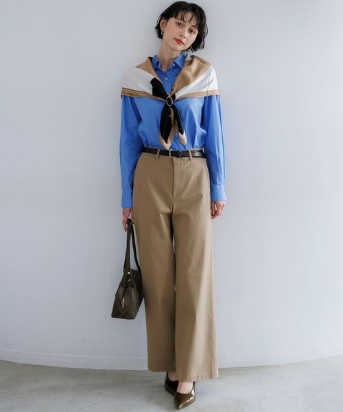 23区 S(ニジュウサンクチイサイサイズ)の「CANCLINI ベーシック シャツ(シャツ/ブラウス・レディース・ブルー系その他/オレンジ系その他/ホワイト系/ブルー系/ブラウン系その他・32/34)」の13枚目の写真