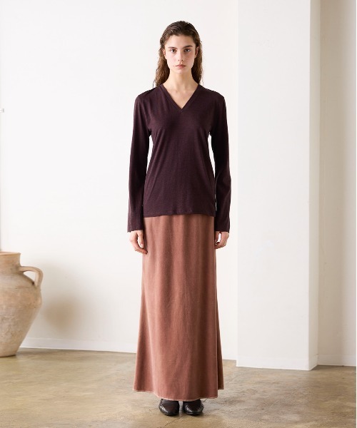 WALANCE(ワランス)の「COTTON CASHMERE V-NECK T(Tシャツ/カットソー・レディース・オフホワイト・FREE)」の12枚目の写真