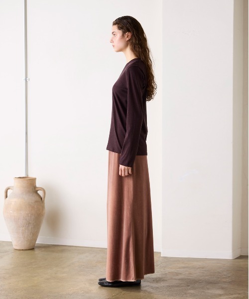 WALANCE(ワランス)の「COTTON CASHMERE V-NECK T(Tシャツ/カットソー・レディース・オフホワイト・FREE)」の13枚目の写真