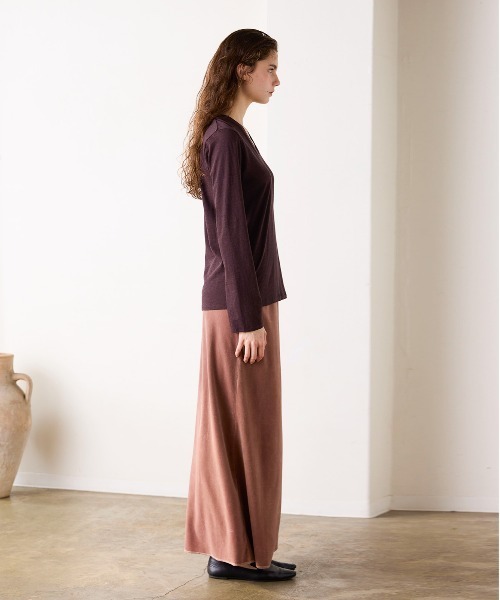 WALANCE(ワランス)の「COTTON CASHMERE V-NECK T(Tシャツ/カットソー・レディース・オフホワイト・FREE)」の14枚目の写真
