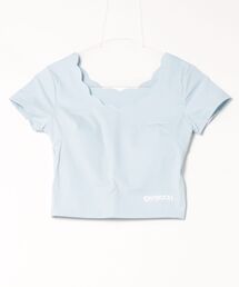 OUTDOOR PRODUCTS（アウトドアプロダクツ）の「【OUTDOOR/アウトドア】スカラフレンチハーフトップ/レディース クロップド 半袖（Tシャツ/カットソー）」