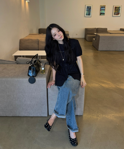 PLAC WOMEN(プレイス・ウィメン)の「レースポイントロングブラウス2カラー(シャツ/ブラウス・レディース・ブラック/アイボリー・O/S)」の3枚目の写真