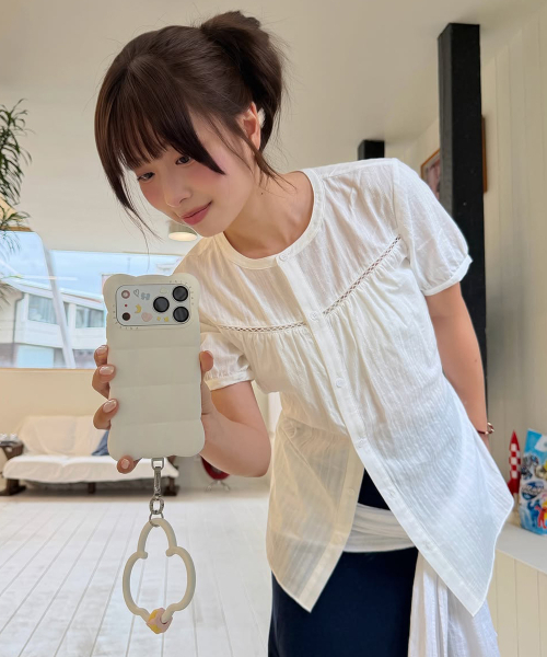 PLAC WOMEN(プレイス・ウィメン)の「レースポイントロングブラウス2カラー(シャツ/ブラウス・レディース・ブラック/アイボリー・O/S)」の7枚目の写真