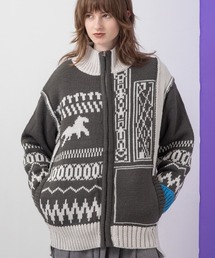 リバーシブルカウチンニット