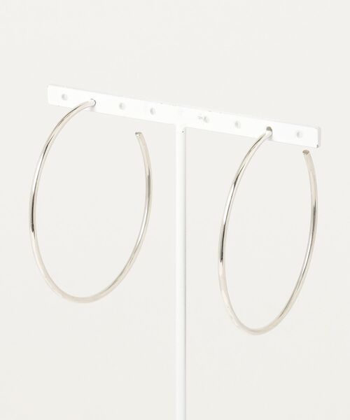 SCALA(スカラ)の「【SCALA/スカラ】フープピアス60mm(SV925)(ピアス(両耳用)・レディース・シルバー・FREE)」の1枚目の写真