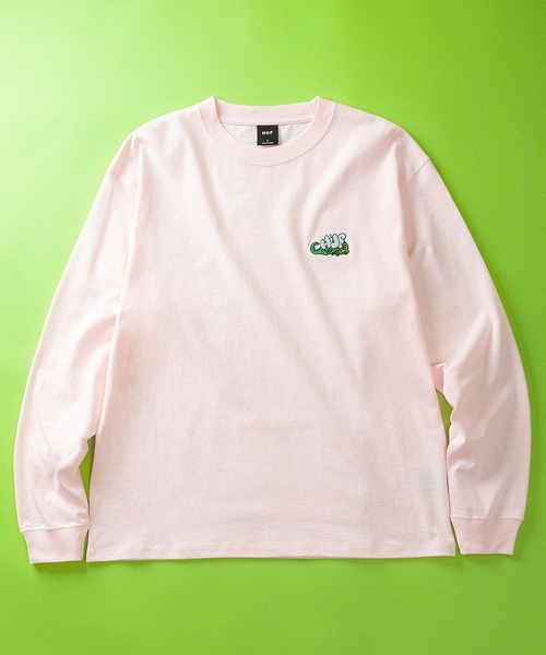 HUF(ハフ)の「MAGIC DRAGON LS TEE(Tシャツ/カットソー・メンズ・ブラック/ホワイト/ライトピンク・M/S/XXL/L/XL)」の1枚目の写真