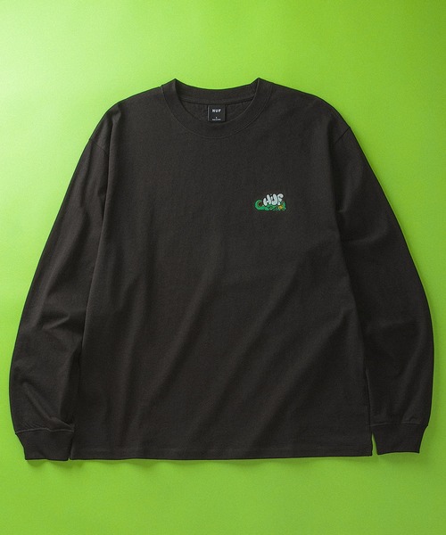 HUF(ハフ)の「MAGIC DRAGON LS TEE(Tシャツ/カットソー・メンズ・ブラック/ホワイト/ライトピンク・M/S/XXL/L/XL)」の3枚目の写真