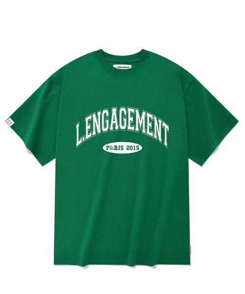 LENGAGEMENT（ランガージュマン）の「オーバーサイズアーチロゴ半袖Tシャツ[グリーン]（Tシャツ/カットソー・レディース・その他・100）」の2枚目の写真